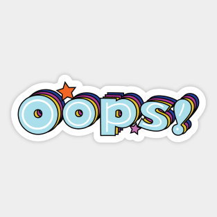 Oops Sticker